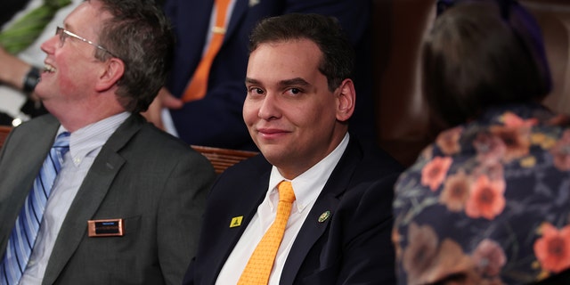 Rep. George Santos, R-NY, waits for President Joe Biden's State of the Union address during a joint session of Congress in the US Capitol House of Representatives on February 7, 2023 in Washington, DC.