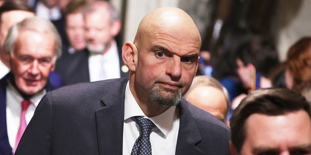 Sen. John Fetterman was admitted to the hospital Wednesday night.