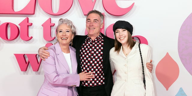 Emma Thompson with her husband Greg Wise and their daughter Gaia Wise. 