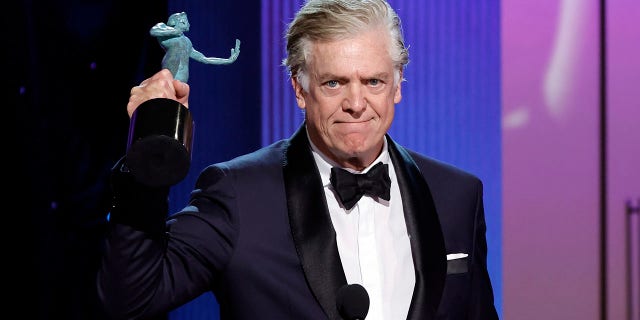 Christopher McDonald accepted nan SAG Award connected behalf of Jean Smart.