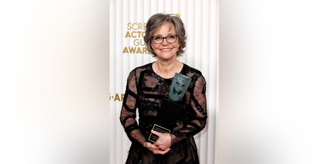 Sally Field accepted the SAG Life Achievement Award on Sunday.