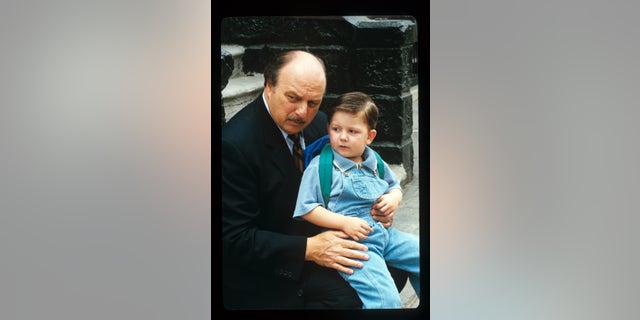 A young Austin Majors in NYPD Blue with Dennis Franz