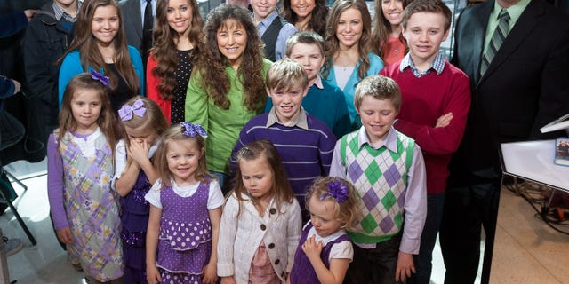 The Duggar Family during a TV appearance