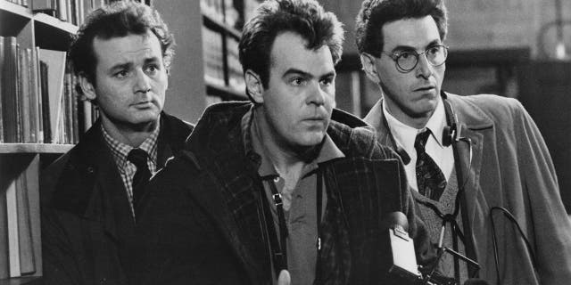 Bill Murray, left, and Harold Ramis, right, pictured here alongside Dan Aykroyd in "Ghostbusters," did not get along during the filming of "Groundhog Day."