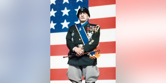 George C. Scott in character as General Patton. He won the best actor Oscar in 1971 but refused the award.