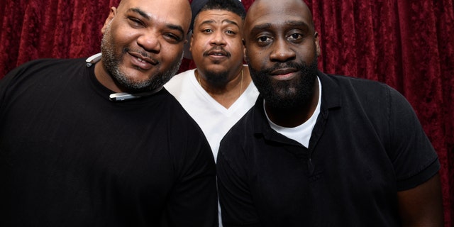 Vincent Mason aka Maseo, David Jolicoeur aka Trugoy the Dove and Kelvin Mercer aka Posdnuos AKA Pos of the band De La Soul.