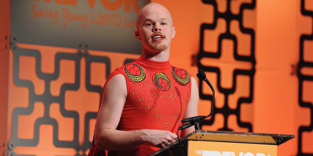 Sam Brinton speaks onstage during The Trevor Project TrevorLIVE NYC at Cipriani Wall Street in New York City on June 11, 2018.