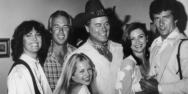 From left: Linda Gray, Steve Kanaly, Charlene Tilton, Larry Hagman, Victoria Principal and Patrick Duffy. Tilton said the cast of "Dallas" became a family.