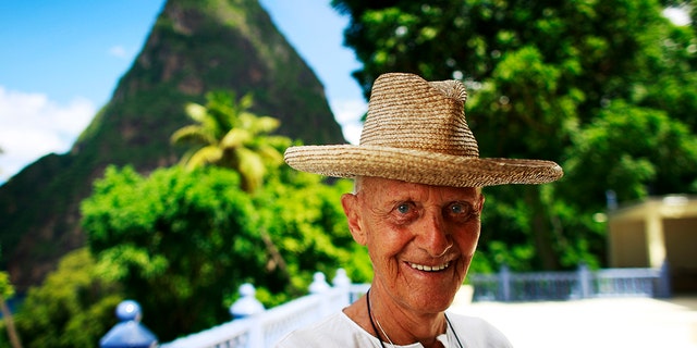 Lord Colin Tennant at home in St.Lucia. He died there in 2010 at age 83.