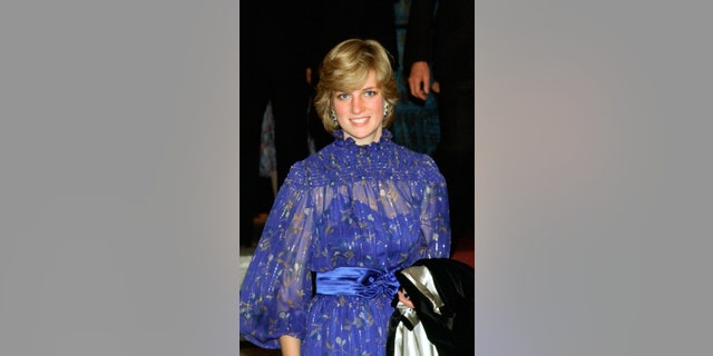 Princess Diana is shown in Cardiff, Wales, after delivering a speech in Welsh.