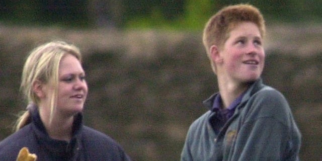 Sasha Walpole, left, and Prince Harry at the Beaufort Polo Club, Near Tetbury, Gloucestershire. Walpole, now a mother of two, was a horse groomer at Highgrove. 