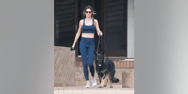 Gisele Bündchen was spotted walking her dog in Miami Feb. 9, 2023.