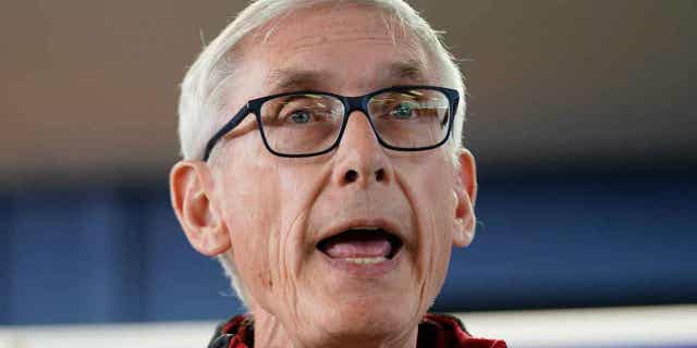 Wisconsin Democratic Gov. Tony Evers speaks at a campaign stop on Oct. 27, 2022, in Milwaukee. Evers wants to make it more difficult for the state GOP-controlled Legislature to block the purchasing of land by the state and conservation groups.