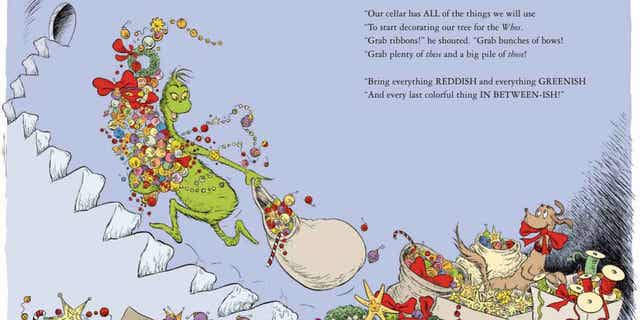A recent undated image provided by Dr. Seuss Enterprises shows a page from the new book "How the Grinch Lost Christmas!" Seuss Enterprises, the company that owns the Dr. Seuss intellectual property, is releasing the sequel to the iconic children's book "How the Grinch Stole Christmas!"