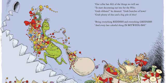 A recent undated image provided by Dr. Seuss Enterprises shows a page from the new book "How the Grinch Lost Christmas!" Seuss Enterprises, the company that owns the Dr. Seuss intellectual property, is releasing the sequel to the iconic children's book "How the Grinch Stole Christmas!"