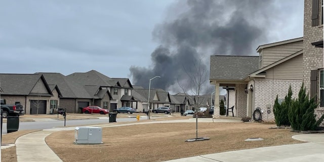 A nearby neighborhood witnessed the fatal helicopter crash and saw large plumes of smoke following the fiery crash.