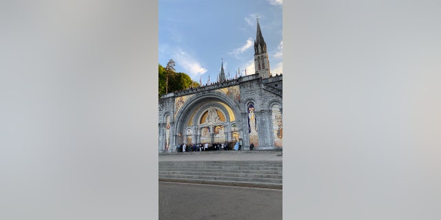 Churches were eventually built near the location of the grotto; one is pictured above.
