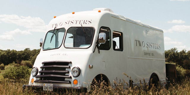 The truck is a 1957 Chevy bread van that has had quite the life. It's appeared in Hollywood movies and a previous owner took it across the country, the sisters said.
