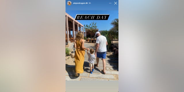 alejandra and richard gere walking with youngest son