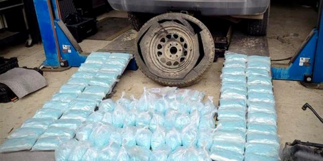 Border Patrol agents seized 232 pounds of fentanyl during a traffic stop in San Clemente, California. 