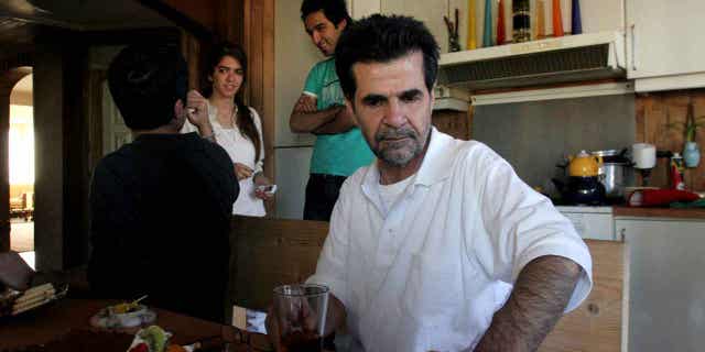 Jafar Panahi, an Iranian filmmaker, is shown at his home after he was freed from jail on bail after more than two months in custody, in Tehran, Iran, on May 25, 2010. Panahi, who was arrested last summer, has gone on hunger strike to protest his continued detention.