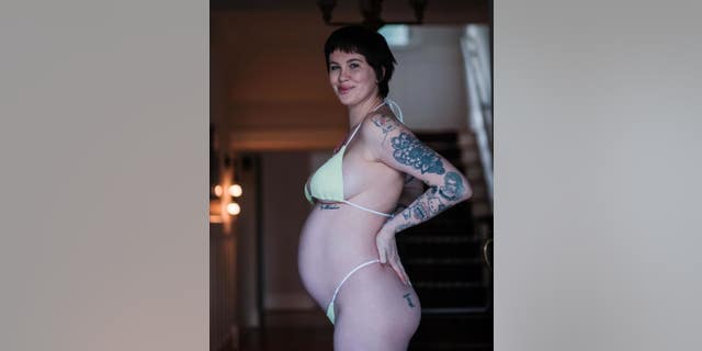 Ireland Baldwin showed off her baby bump on Instagram.