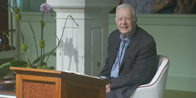 Former President Jimmy Carter utilized to thatch Sunday schoolhouse astatine Maranatha Baptist Church.