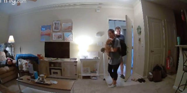 Megan and Alex Herring met in 2018 at their local church, but only started dating the following year. Now, they've caught a handful of "first" memories to look back on for years to come, all thanks to their Ring video doorbell.