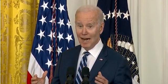 Joe Biden speaks at an event commemorating Black History Month.