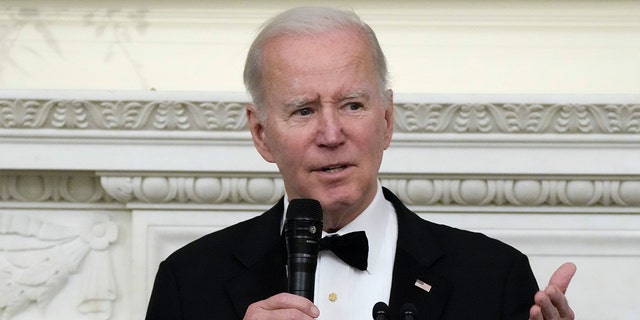 Sen. Scott wrote that President Biden, pictured above, "had a golden opportunity to take stock in the painful position his policies have created for American families, from 40-year high inflation to skyrocketing interest rates, and present a responsible way forward."