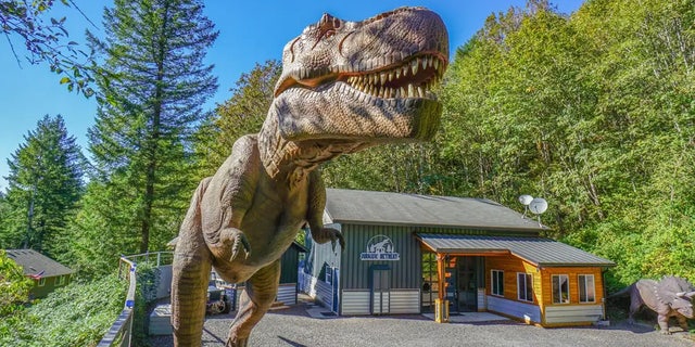 The Jurassic Retreat has a life-size motion-controlled Tyrannosaurus rex figure on the property. 