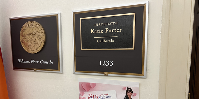 The NRCC delivered the note to Porter on Valentine’s Day on Tuesday with a personalized poem to the congresswoman and a photo of her infamous Batgirl Halloween costume.