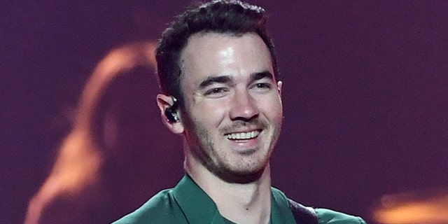 Recording artist Kevin Jonas of the Jonas Brothers performs during a stop of the group's Happiness Begins Tour at MGM Grand Garden Arena on October 18, 2019 in Las Vegas.