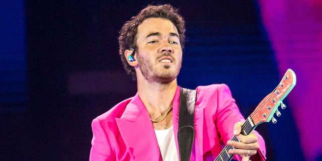 Kevin Jonas, of Jonas Brothers performs during a concert as part of the 'Remember This Tour' at Arena Monterrey on Sept. 1, 2022 in Monterrey, Mexico.