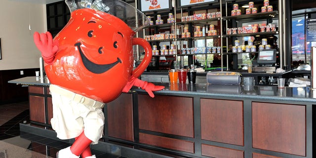 General view of the Kool-Aid man in the Kool-Aid lounge during the after party for "Spy Kids: All The Time In The World 4D" Los Angeles premiere co-sponsored by Osh Kosh B-Gosh &amp; Kool-Aid at the EPSN Zone at L.A. Live on July 31, 2011, in Los Angeles, California.