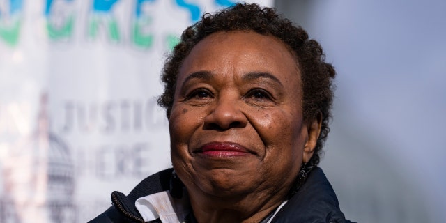 Rep. Barbara Lee, D-Calif., attends a news conference on Jan. 26. 