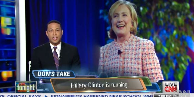In June 2014, CNN's Don Lemon offered an enthusiastic rant insisting Hillary Clinton, who was 66 at the time, was running for president.