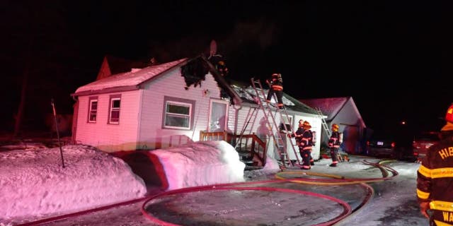 House fire in Hibbing, Minn.