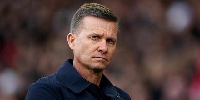 Leeds United manager Jesse Marsch during the Premier League match at the City Ground, Nottingham. 
