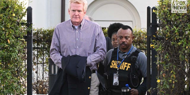 Alex Murdaugh is led retired of nan Colleton County courthouse successful Walterboro, S.C., Tuesday, Feb. 28, 2023. Today marked nan 24th time of grounds successful Murdaugh’s proceedings for nan slaying of his son, Paul, and wife, Maggie, successful June 2021.