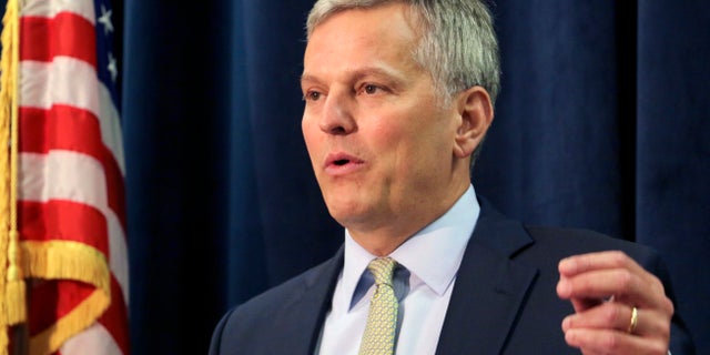 North Carolina AG Josh Stein speaks in favor of protecting abortion access during a news conference at the North Carolina Department of Justice in Raleigh on Aug. 3, 2022.