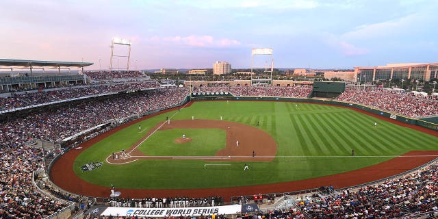 A wide position wrong TD Ameritrade Park during nan crippled betwixt nan Vanderbilt Commodores and nan Mississippi State Bulldogs during nan Division I Men's Baseball Championship held successful Omaha connected June 29, 2021, successful Omaha, Nebraska.