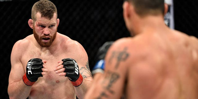 Nate Marquardt faces Cezar Ferreira during UFC Fight Night on November 11, 2017 in Norfolk, Virginia.