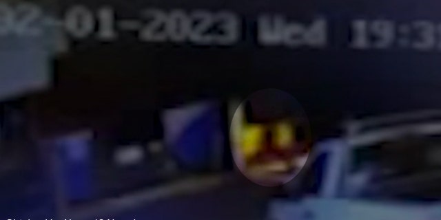 Surveillance video shows a figure running near the scene.