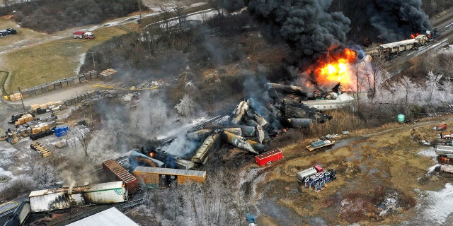 About 50 trains derailed on Friday near East Palestine, Ohio. 