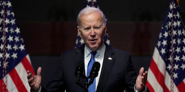 President Biden speaks at the National Prayer Breakfast on Capitol Hill, Thursday, Feb. 2, 2023, in Washington.