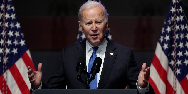 Presiden Biden berbicara pada Sarapan Doa Nasional di Capitol Hill, Kamis, 2 Februari 2023, di Washington.