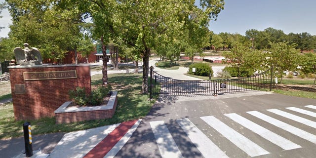 Authorities say a teacher at Principia Lower School found a loaded gun in a student's bag.