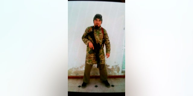 This photo shot in Tabqa, Syria, between June 2014 and April 2015, which was entered into evidence during trial, depicts a man prosecutors say is Ruslan Maratovich Asainov.