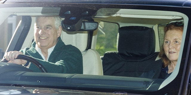 The Duke and Duchess of York are seen here leaving Royal Lodge for Windsor Castle on Feb. 19, the duke's 63rd birthday.